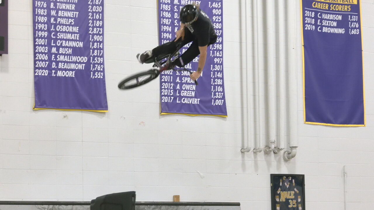 X Games riders at Male High